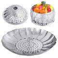 Steamer Folding Seamer , Stainless Steel Food Steamer Basket | Premium Expandable Steam Basket. 
