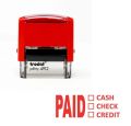 Trodat 4912 Self inking Custom Rubber Stamp Using for paper and card with blue or black ink. 