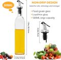 FARI Olive Oil Dispenser Bottle – 500ml Glass Cooking Oil and Vinegar Cruet No Drip with Stainless Steel Funnel (1). 