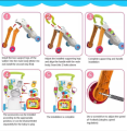 Baby Walker Toddler Trolley, Sit To Stand ABS Musical Walker With Adjustable Height, 3 in 1 Baby Walker Sit To Stand Toy, Toddlers Musical Fun Learning Walker. 