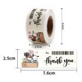 120pcs Cute Sanrio Kuromi My Melody Stickers Roll Kawaii Cartoon Thank You Sealing Labels Sticker Anime Vinyl Decoration Decals. 