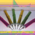 Mehndi Injection Pen with 1 Extra Needle, Create Amazing Henna Designs by Henna Applicator Injection Pen. 