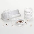 6 pcs Spice Rack Masala Jar Seasoning Cans Kitchen Cylindra Spice Rack Condiment Bottles. 