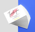 Thankyou Business Cards for Business Owners Love Customers Great Printing with Customization (100 Pcs). 