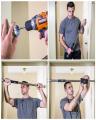 Heavy Duty Doorway Mount Pull Up/Chin-Up Bar, Adjustable with Foam Grips. 