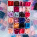 576 Pcs Box Colorful Artifical Nails Acrylic Full Cover Nail | Fake Nails | Fancy Artifical Nails | French nails | Nails For girls In Multicolours. 