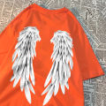 Angel Wings Personality Pattern Tshirt Men Women Hip Hop Quality T-Shirts Creativity O-Neck Tops Personality Quality T-Shirts. 