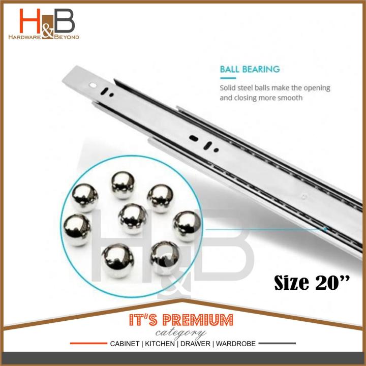 20" Drawer Slide drawer runners furniture slider telescopic channel