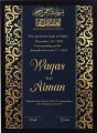 Customized A4 Size Nikah Certificate With Frame Premium Classic Golden Frame Nikkah Nama Signature Certificate HD Print Quality for Bride & Groom. 
