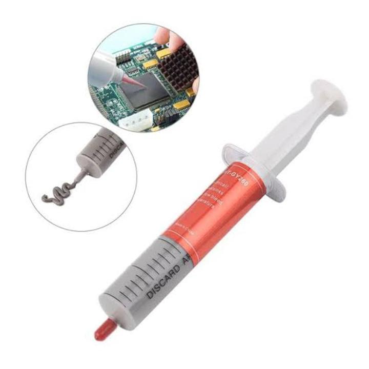 High Quality 30g Big Syring Thermal Paste (Grease) Tube - Gray - CPU Chipset Heatsink Paste Conductive Compound ABS Material (Daraz Like New)