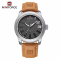 Naviforce NF9202 - S.W.L.BN Stylish & Trendy New Fashionable Leather Strap Wrist Watch For Men / Watch For Boys / Boys Watches / Watches For Boys. 