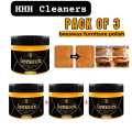 HHH Cleaners Beeswax Furniture Polish - Natural Wood Wax, 85G [PACK OF 3 ]. 