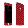 Iphone 6s Plus Red Carbon Fiber Texture Mobile Skin. 
