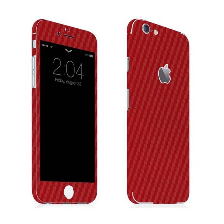 Iphone 6s Plus Red Carbon Fiber Texture Mobile Skin