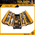 Tolsen Heavy Duty 60pcs Tool Set with Metal Tool Box. 