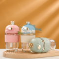 Cute Rabbit Straw Glass Cute Cartoon Girl Portable Cup Office Coffee Drink Water Cup.. 
