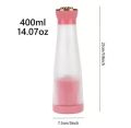 Techmanistan Random Color 400ml Crown Type Juicer Bottle, Mini Portable Blender Fruit Mixers, 400ml Electric Juicer, Anti Drip Blender, Mini Shake Smoothie Blender, Crown Type Portable Rechargeable Juicer. 