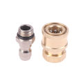 Pressure Washer Coupling For Garden Joints Replacement Parts 1/4 Quick Connector High Pressure Cleaning Machine Connector DXSEE. 
