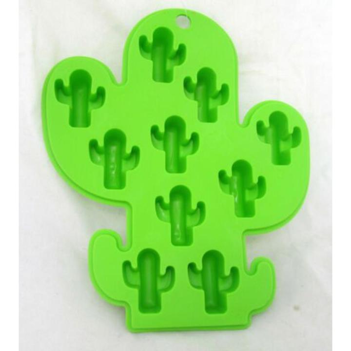 Cactus Southwest Decor Green Mold Ice Cube Tray Kitchen