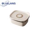 Food Container with Transparent Lid 304 Stainless Steel Refrigerator Storage Box with Airtight Lid Large Capacity Fridge Organizer for Vegetables Fruits Dishwasher Safe Food Container Refrigerator. 