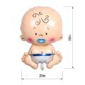 Baby Boy Shower Foil  Balloons Set With Baby Boy Foil & 2 Fancy Baby Boy Foil Balloons. 