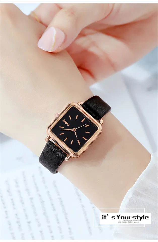 Simple Square Women Watches Brand Qualities Ladies Leather - Main Image