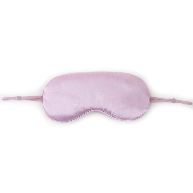 【Footprint】 Silk Eye Shading Sleep Mask Ear Hanging Adjustable Comfort Aviation Travel Sleeping Mask Soft Eyeshade Men And Women Eye Cover