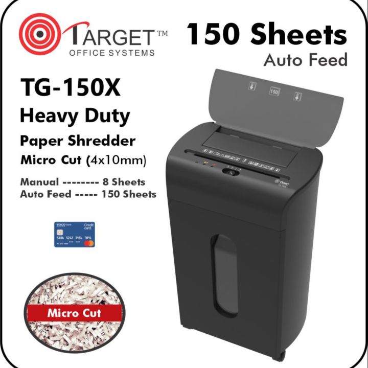 Heavy duty paper shredder target TG-150x 150 sheet