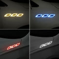 6Pcs/Set Car Sticker Truck Auto Motor Reflective Strips Anti-Scratch Safety Warning Carbon Fiber. 
