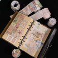 Vintage Journal Masking Tape Classic Retro English Handwritten DIY Handmade Diary Decoration Collage PVC Waterproof Stickers 1Roll. 