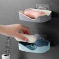 Double Layer Soap Rack Self Adhesive Soap Holder Wall Mounted Soap Sponge Dish Bathroom Storage Soap Dishes Tray Holder. 