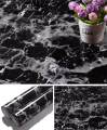 Self Adhesive Black Marble Sheet for Kitchen-60x200cm Wall Paper Waterproof. 
