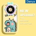 dienya Case For Huawei Mate 40 Pro Cartoon Cute Dinosaurs Pattern Fashion Camera Bow-Knot Monster Phones With Silicone Transparent Shockproof Protection Phone Cover. 