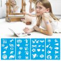 【The road to happiness Store】4 Sheet/set-painted Wispy Tattoo Template Children Holiday Templates Glitter Paint Templates Body Painting Tools. 