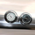 Universal Fit Motorcycle Clock High Visibility Aluminum Chrome Handlebar Watch Waterproof Luminous Bike  Clock for Motorbiking Outdoor Adventure Motorcycle Enthusiasts -Keeping Biker Gear. 
