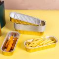 Techmanistan Pack of 5 - Random Color/Design Disposable Baking Tins Foil Pans With Lids , Aluminum Baking Pans With Lids Mini Cake Pans, Rectangle Muffin Tins Mini Brownie Loaf Baking Pans Containers. 