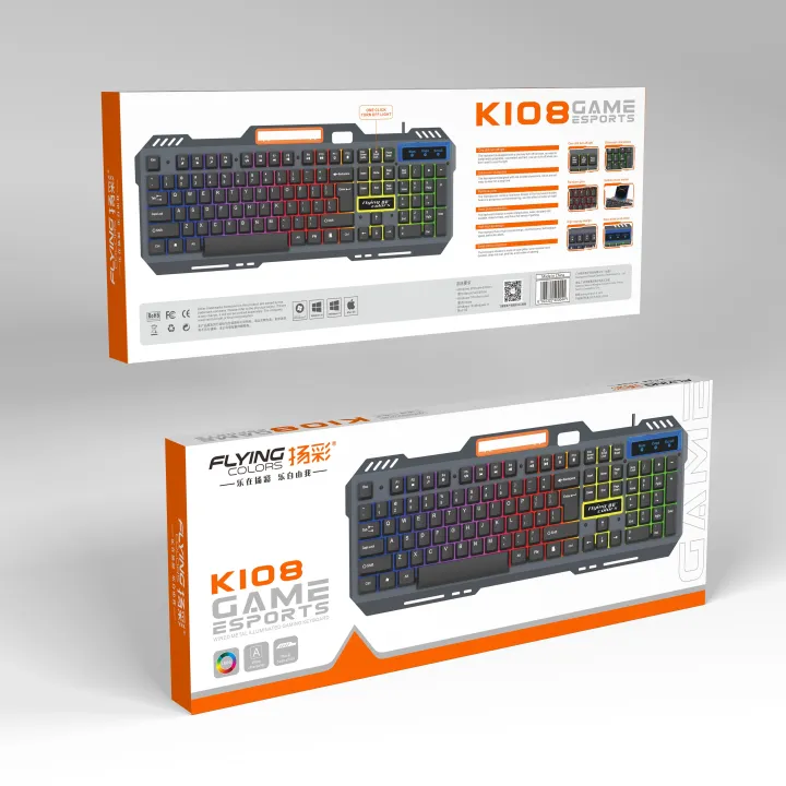 K108%20RGB%20Gaming%20Keyboard%20with%20Metal%20Frame,%20Mechanical%20Feel%20Keys,%20Mobile%20Holder,%20Numeric%20Keypad,%20Multi-Color%20RGB%20USB%20Keyboard%20-%20Image%204
