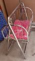 Steel Silver Chrome Baby Swing Cradle with Bed. 
