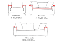 100% COTTON JERSEY 5 SEATER SOFA COVER/COCH COVER (3+1+1). 