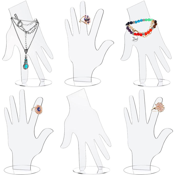 New Tranparent Acrylic Geture Jewelry Diplay Holder Bracelet Manikin Diplay Rack