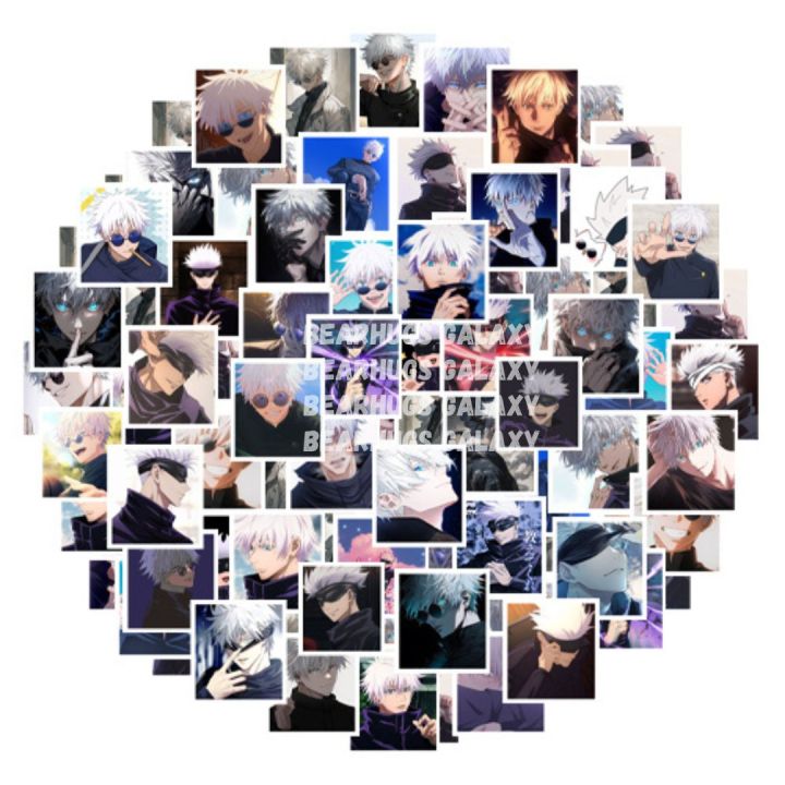 Gojo Satoru Stickers 48 pcs high quality waterproof for laptop, phone case, laptop, headphones- Anime Jujutsu Kaisen Stickers