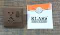 Klass Light Plug 5 in 1 Switches and Sockets Metal Base, Copper Points Sheet Coffee Color 1 Year Warranty. 