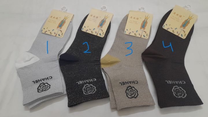 Ladies happy Socks attractive color for pary use Highy quality material cotton ti socks proxy export quality pack of 1
