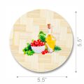 (Pack of 2) Bamboo Hot Pot Holder Pads Non Slip Dish Holder Table Decorative Hot Plate Heat pads. 