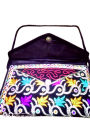 Pakistani Traditional Embroidered Vintage Hand Bag PURSE Size 10x7 Inches with Shoulder Strap For Female Girls Women Cultural Party Wear Bag Sindhi Balochi Pashtun Multicolor Hand Made  Work. 
