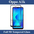 Oppo A1K Full Black 9D/5D/10D/11D/6D Tempered Glass Screen Protector Edge to Edge Full Glue Premium Quality Film For Oppo A1K. 