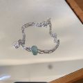 Fashion Jewelry Chinese Jade Pendant Exquisite Bracelet For Girls Elegant Trend Charm Metal Hand Chain For Girls Stylish Festive Birthday Friends Gift Jewelry Accessories Soomas Jewels Bracelets For Women. 