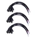 30Pcs 12V DC Power Plug Female Jack Plug Connector Cable 5.5X2.1mm with Cord Cable 15CM for CCTV LED Strip Light. 