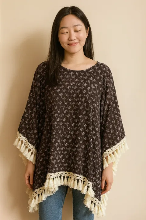 Women’s Premium Handcrafted Poncho | Elegant & Stylish Winter Layer ...