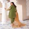 Decent Embroidered 3 Piece Organza Dress/Eid Collection For Women. 